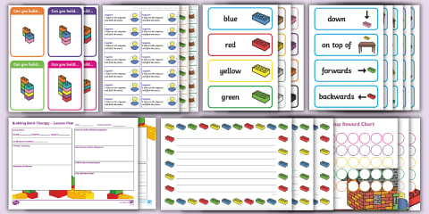 Building Brick 1-20 Counting Display Posters