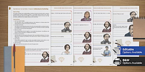 Sixth Grade Summarizing Literature Texts Worksheet
