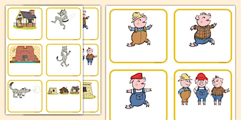 The Three Little Pigs Acrostic Crossword Puzzle Pack