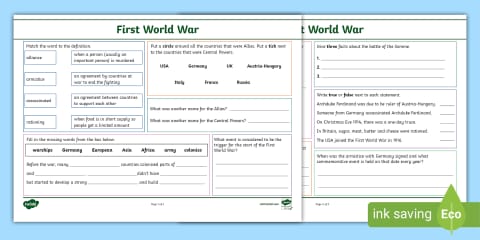 KS2 Second World War Handwriting Practice Booklet