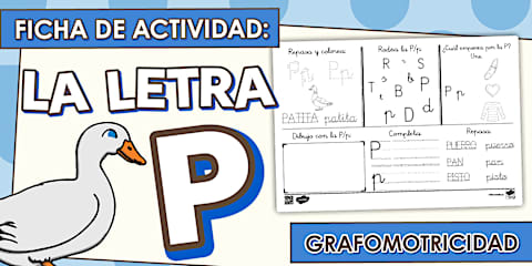Guía de Trabajo: Lee y Colorea - Letra P