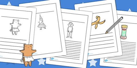 Words Colouring Sheet to Support Teaching on Biscuit Bear