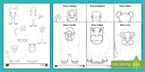 EYFS Animal Patterns Pencil Control Activity Pack