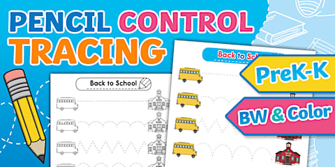 Tracing Diagonal Lines Pencil Control Worksheet
