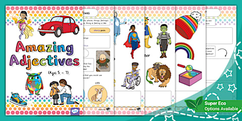 First Grade Adjectives Poster