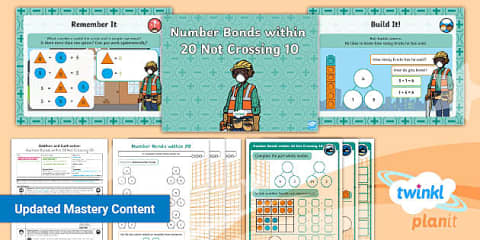 Year 1 Diving into Mastery: Step 3 Find and Make Number Bonds to 20 ...