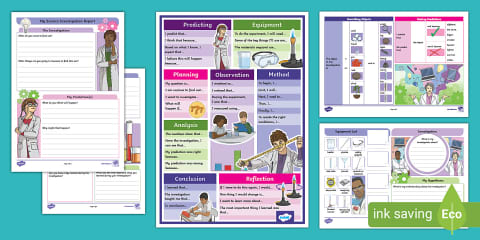 Science Investigation Mat Scientific Experiment Vocabulary Word Mat for Learners of EAL