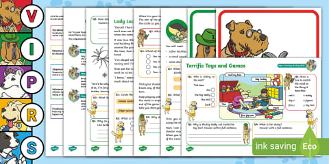 KS1 A Pirate's Life For Me: Focused Reading Skills Comprehension Pack