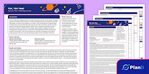 Year 3 Science Hot, Hot Heat Knowledge Organiser