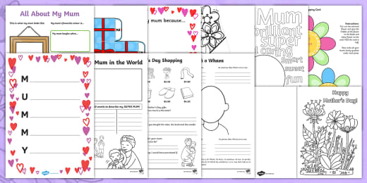 Mother S Day Describing Words Sheet Primary Resources