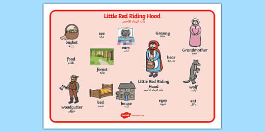 Little Red Riding Hood Story Powerpoint Arabic Translation