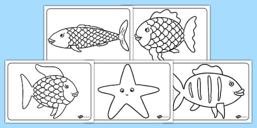 Free Under The Sea Creatures Colouring Sheets Primary Resources