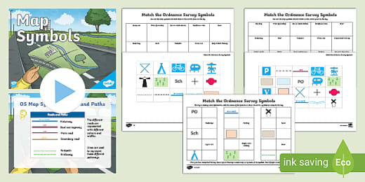 Map Symbol Matching Activity Ks2 Map Reading