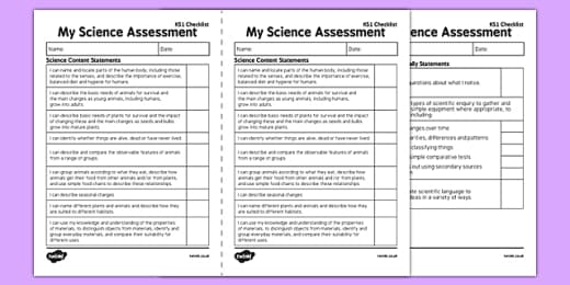 Ks1 Reading Exemplification I Can Statements Checklist