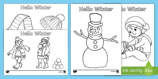 Winter Colouring Pages (teacher made) Winter Colouring Pages (teacher made)