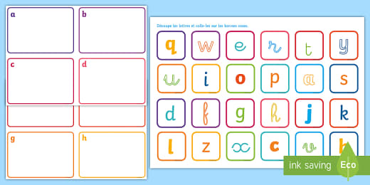 Sous Main L Alphabet En Majuscules Et Minuscules