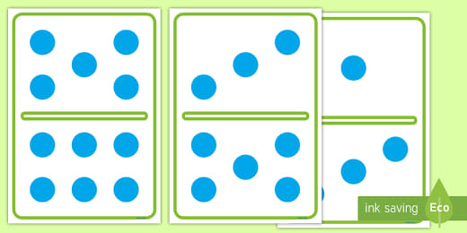 Printable Club Domino Cards Primary Resources