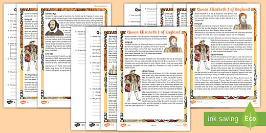 Tudors Elizabeth I Mind Maps And Worksheets Teacher Made