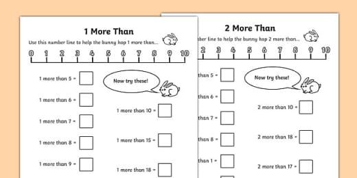 One More One Less Worksheet Ks1 Primary Resources