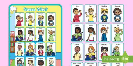 Free Guess Who Game Teacher Made