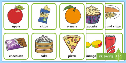 Healthy Food Vs Unhealthy Junk Food Pictures Activity