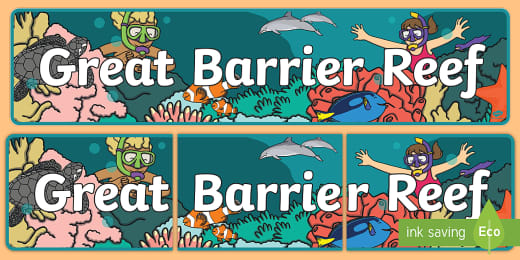 Great Barrier Reef Editable Banner For Publisher Australia