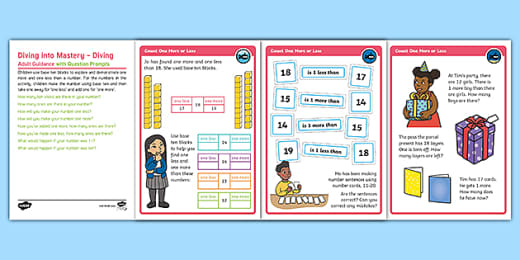 Year 1 One More And One Less Maths Mastery Game