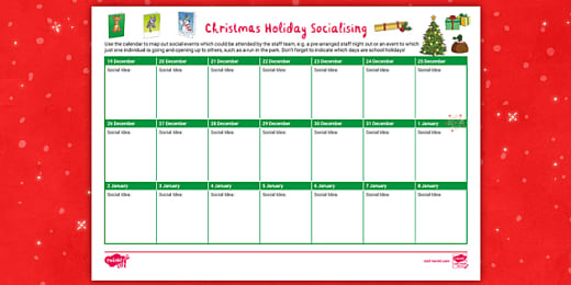 Staff Wellbeing Holiday Planner Teacher Made