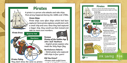 Pirate Names For Kids Activity Dramatic Play Pre K And K