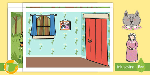 Modelo De Papel Conos Con Personajes Caperucita Roja Érase una vez una niña que era muy querida por su abuelita, a la que visitaba con frecuencia aunque vivía al otro lado del bosque. personajes caperucita roja