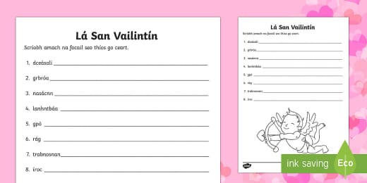Valentine S Day Fill In The Blanks Worksheet Worksheet