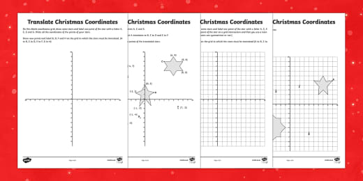Maths Christmas Coordinates Santa Activity Teacher Made