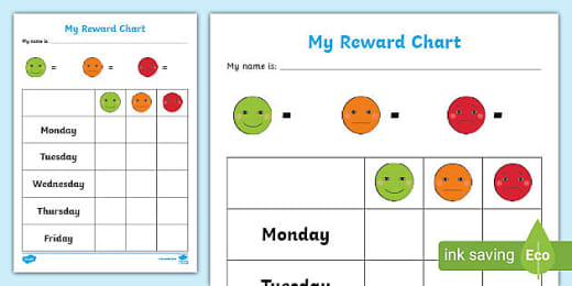 Free Printable Reward Chart Pack Teacher Made