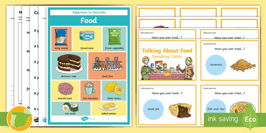 Tarjetas De Vocabulario La Comida En Ingles