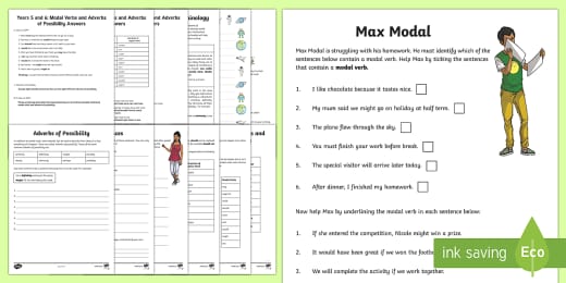 Complete The Sentences Ks2 Modal Verbs Worksheet