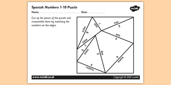 Free Spanish Number Writing And Sequencing Activity