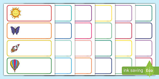 Free Editable Drawer Peg Name Labels Summer