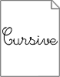 Icon - Cursive Standart