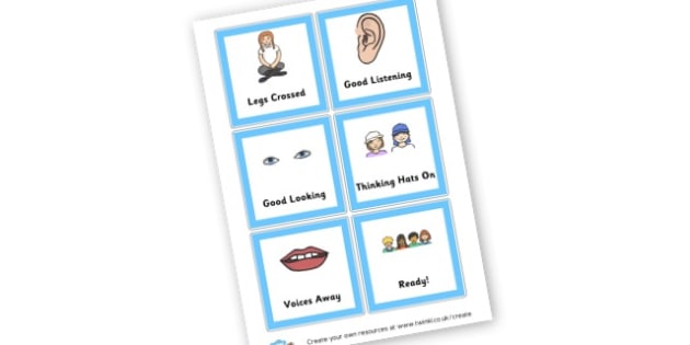 Carpet Signs - Rules & Behaviour Primary Resources, golden time