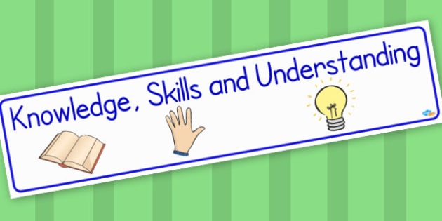 Knowledge Skills And Understanding Display Banner