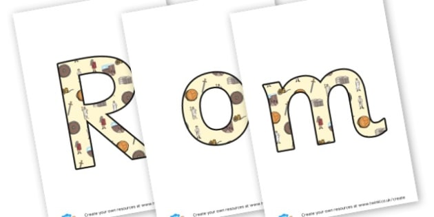 Roman Information Books Lettering