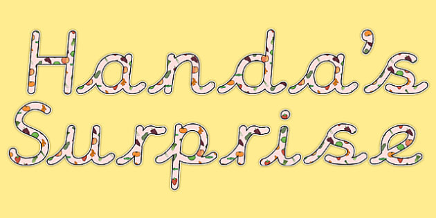 African Surprise Display Lettering Teacher Made
