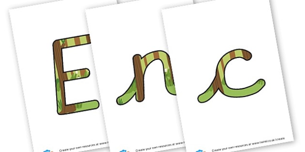 Enchanted Woodland - Display Lettering - Forest & Woodland