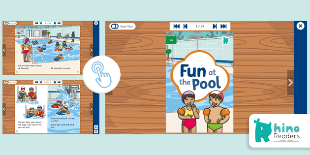 Level 4a Reading Book: Fun at the Pool (Teacher-Made)
