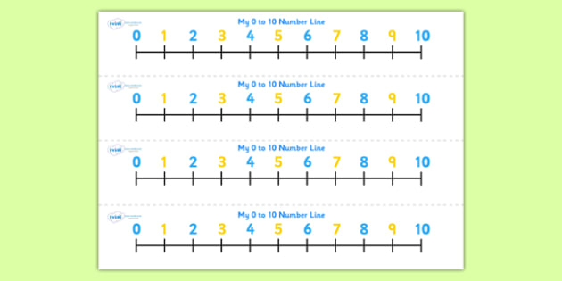 Numbers 0 10 On Number Line Odds And Evens