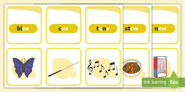 'ue' sound Snap Cards (teacher made)