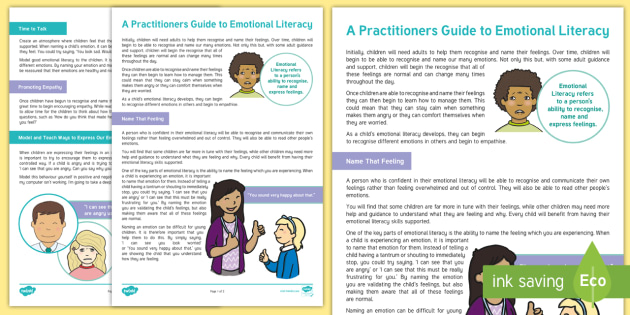 What Are You Feeling? Children Emotional Literacy Guide What Are You Feeling? Children Emotional Literacy Guide