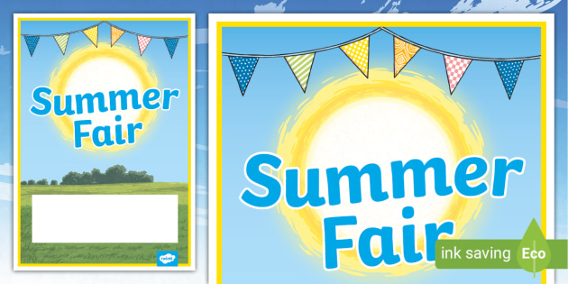 Summer Fair Poster (teacher made) - Twinkl