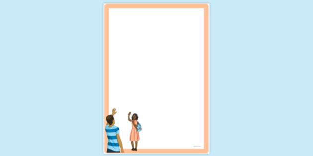 Have A Nice Day Waving Page Border | Page Borders | Twinkl