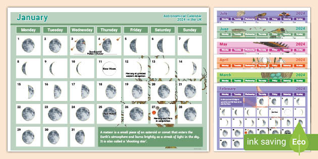 Astronomical　Calendar　2024　(teacher　made)　Twinkl